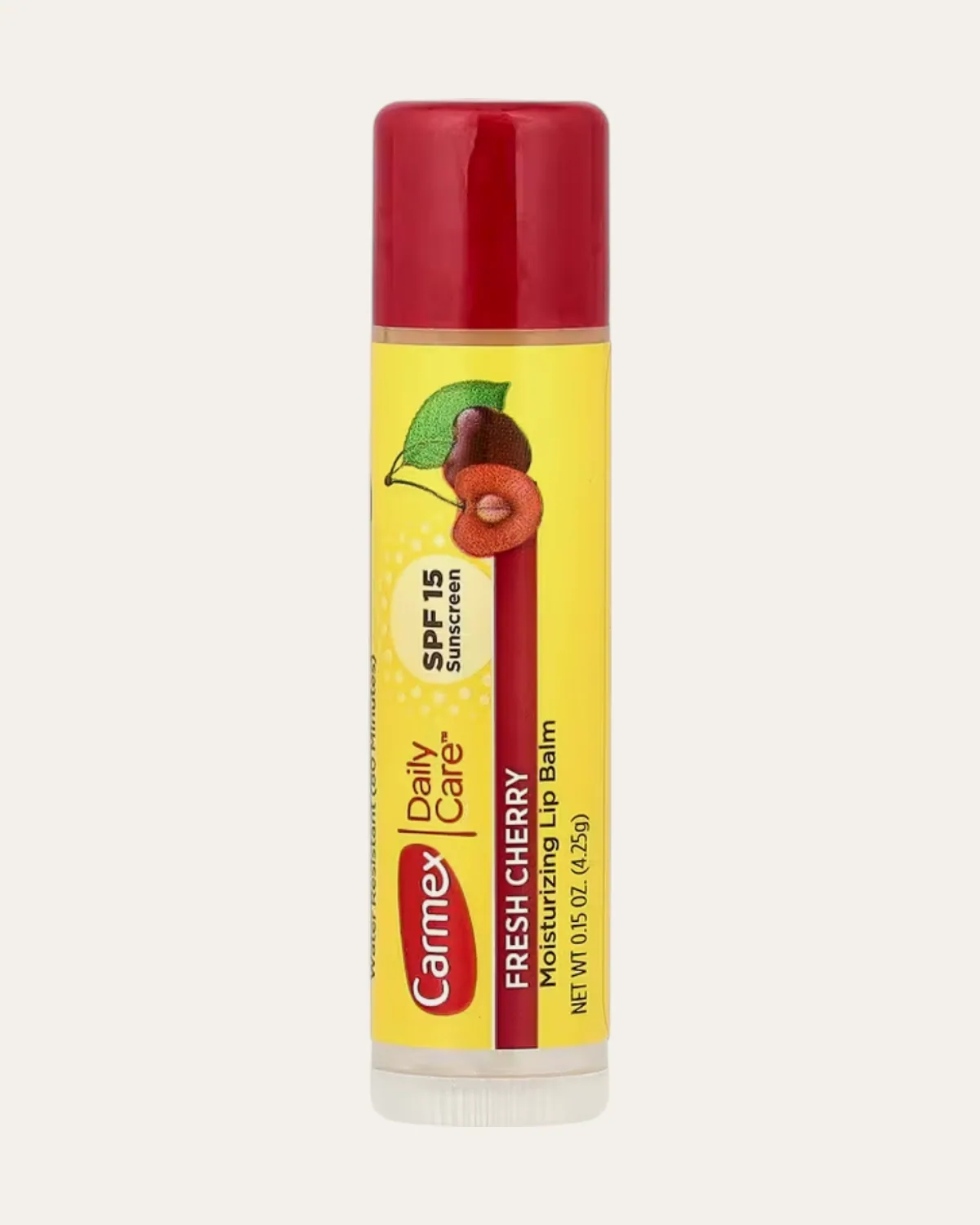 Bálsamo labial Daily Care SPF 15 Carmex, Cereza · barra