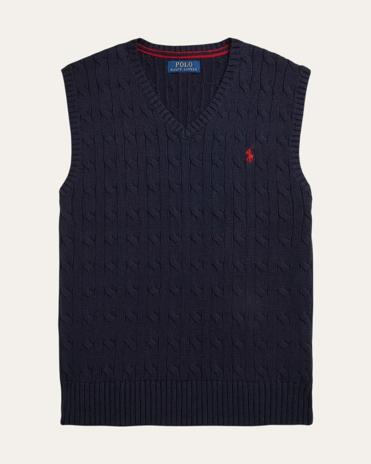 Chaleco tejido trenzado, juvenil Polo Ralph Lauren
