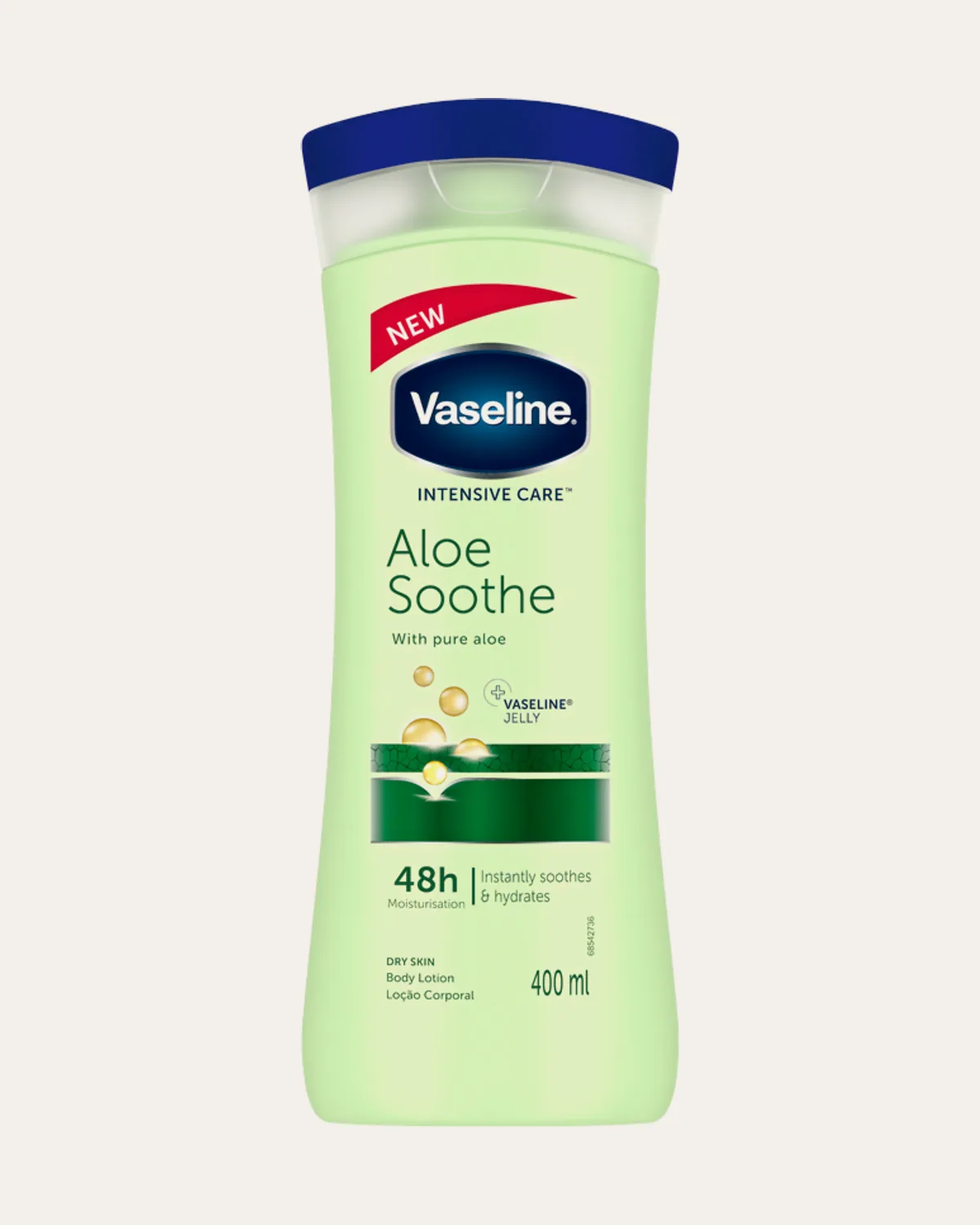 Crema corporal Intensive Care Vaseline, Aloe Soothe