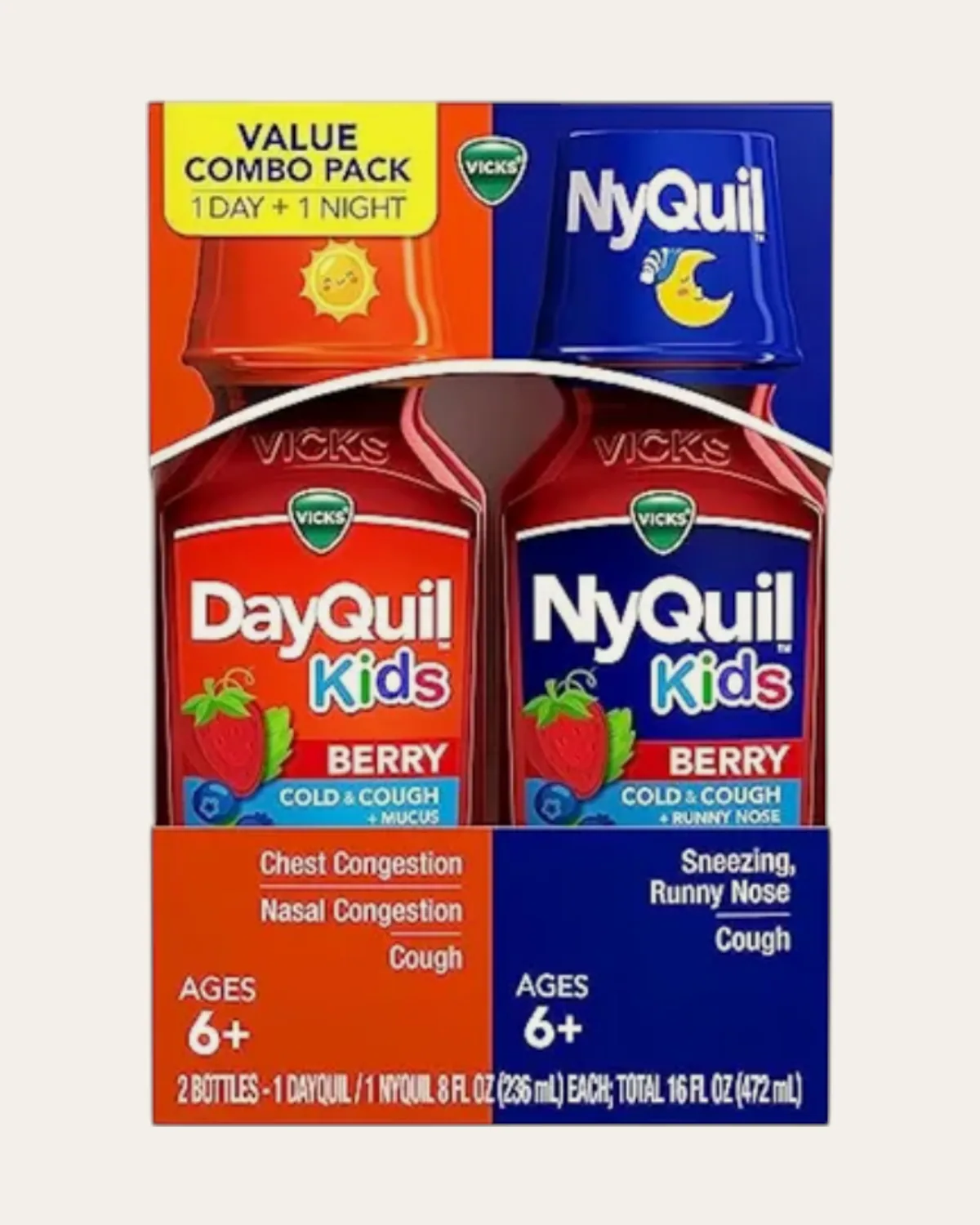 DayQuil y NyQuil Kids, combo Vicks